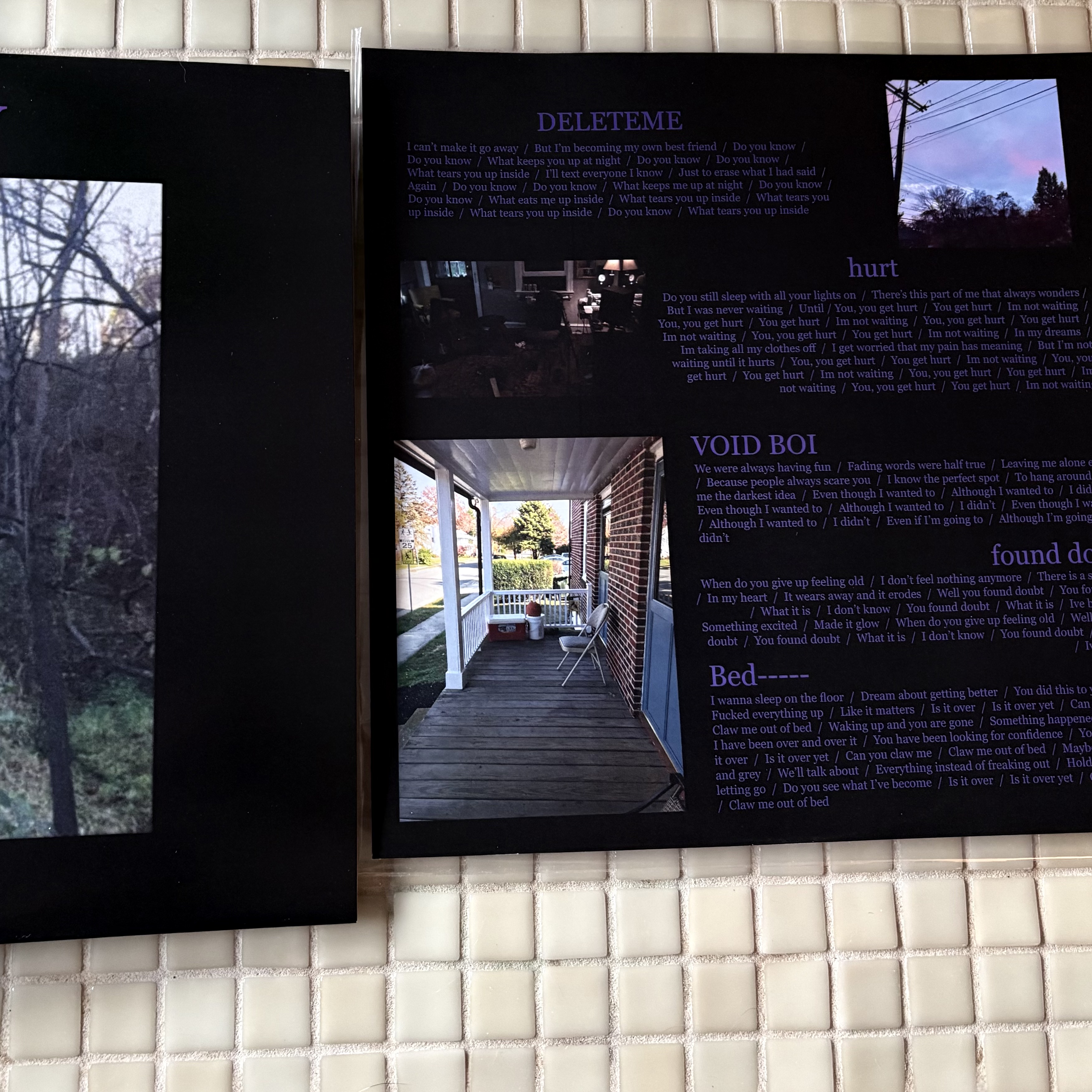 rew self titled vinyl detail