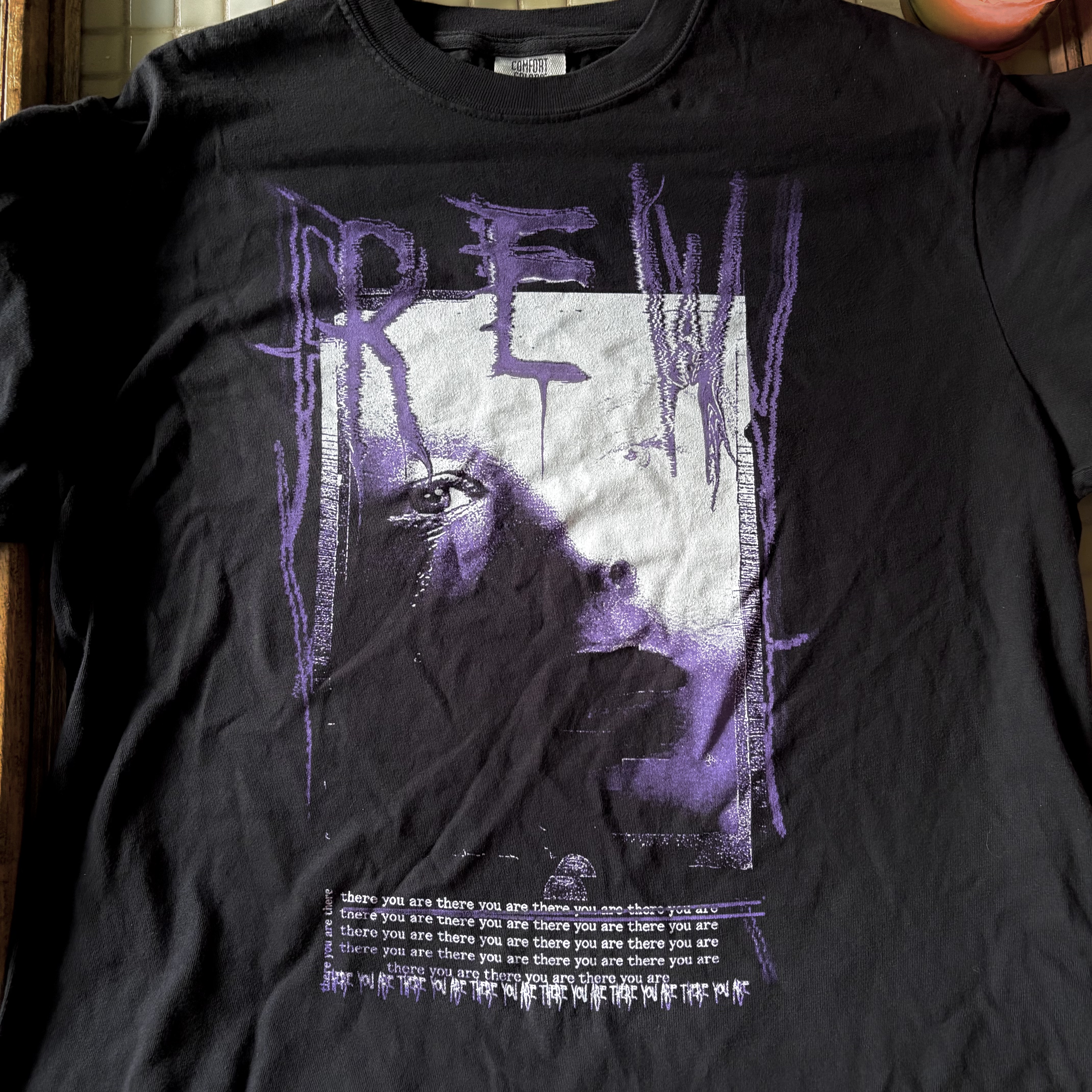 rew there you are tour shirt detail